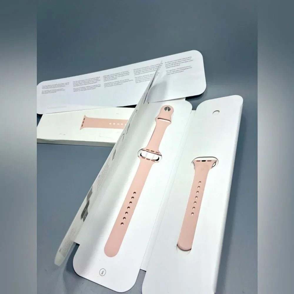 Authentic Apple Watch Pink Silicone Strap 42mm Open Box
